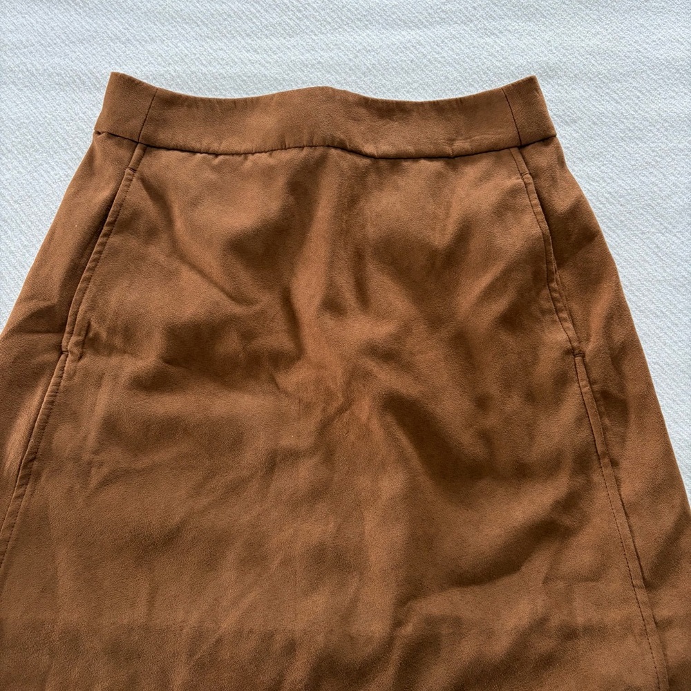 J. Crew Rich Tan Midi Skirt